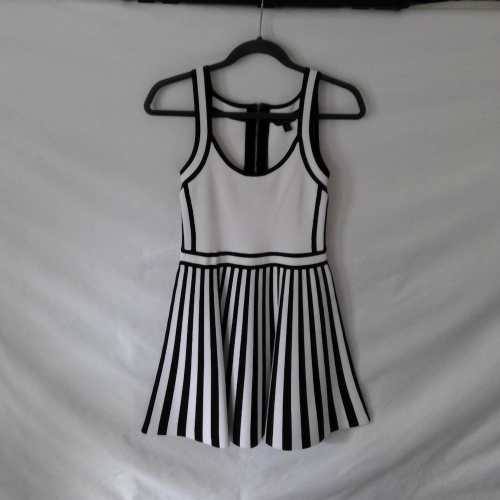 GUESS Mirage Fit and Flare Striped Dress (M)